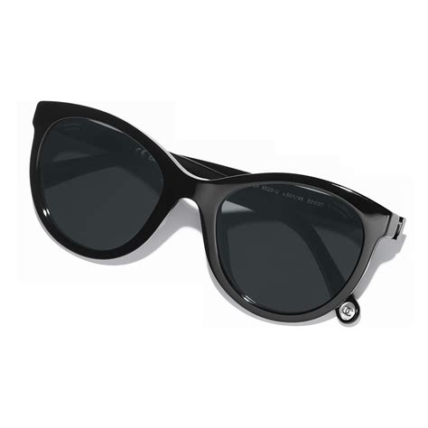 Sunglasses: Pantos Sunglasses, acetate Black — .